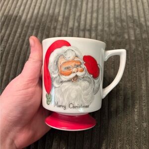 Vintage Lefton ceramic Santa Claus Christmas mug made in Japan